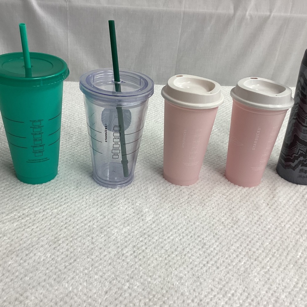Starbucks Tumblers Bundle Set, Cold Cup, Travel Mug, Reusable, Coffee Lot of 5 - Picture 12 of 15